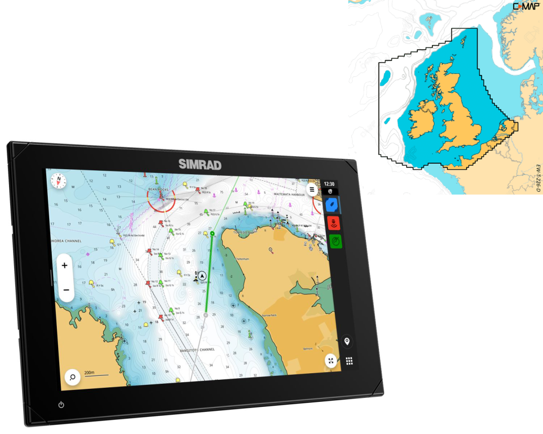 Simrad Nsx C Map Kaart Uk Actie Kok Watersport