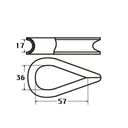 Kmarine Touwkous RVS A4 16 mm