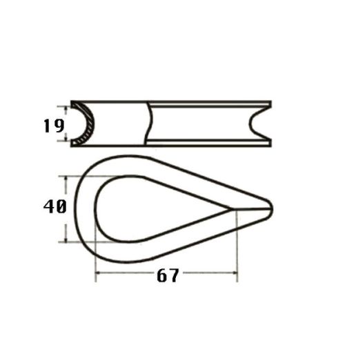 Kmarine Touwkous RVS A4 18 mm