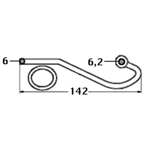 Kmarine Sliphaak RVS A4 voor spanner 6 mm