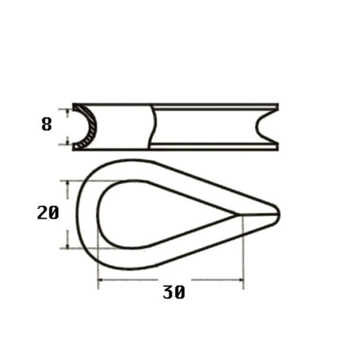 Talamex Touwkous nylon 8 mm