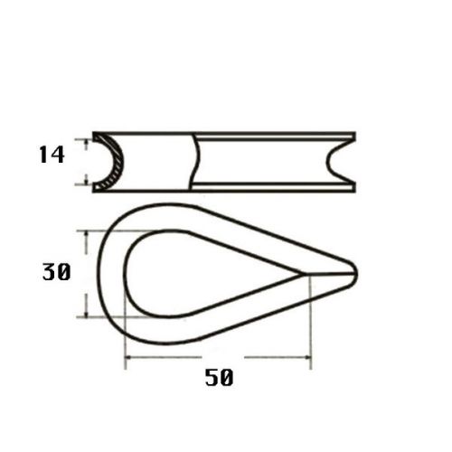 Talamex Touwkous nylon 14 mm