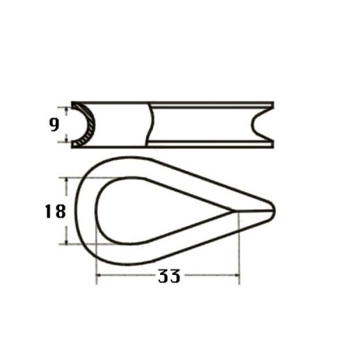 Kmarine Touwkous RVS A4 8 mm