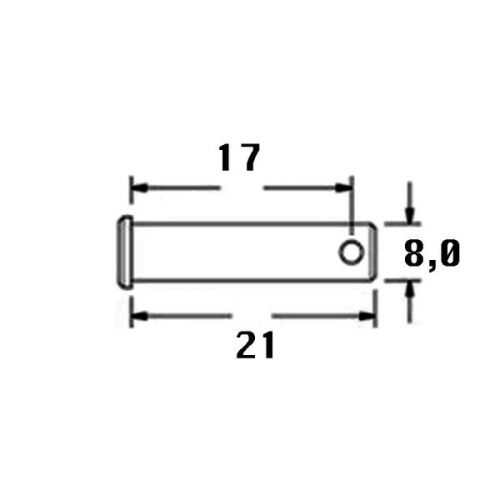 Kmarine Togglepen RVS A4 8 x 21 mm