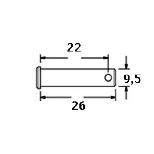 Kmarine Togglepen RVS A4 9.5 x 26 mm