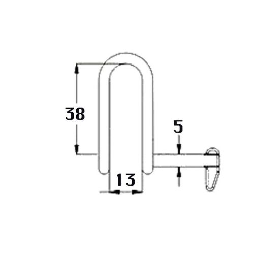 Kmarine Sleutelsluiting RVS A4 5mm 950 kg