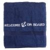 Captain Collect Badlaken Welcome on Board navy 70x140cm