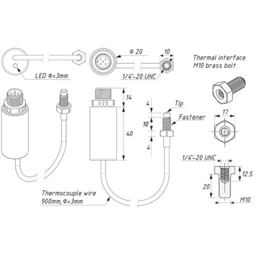 Yacht Devices YDGS-01R SeaTalkNG Uitlaat gas sensor