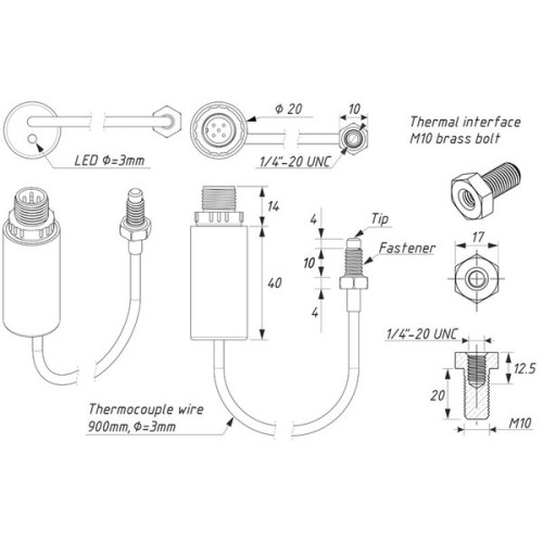 Yacht Devices YDGS-01N NMEA2000 Uitlaat gas sensor