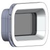 TOPwindows Lichtrand enkelglas 375x175mm alu look
