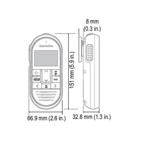 Raymarine RayMic handset voor Ray63, Ray73, Ray90 en Ray91