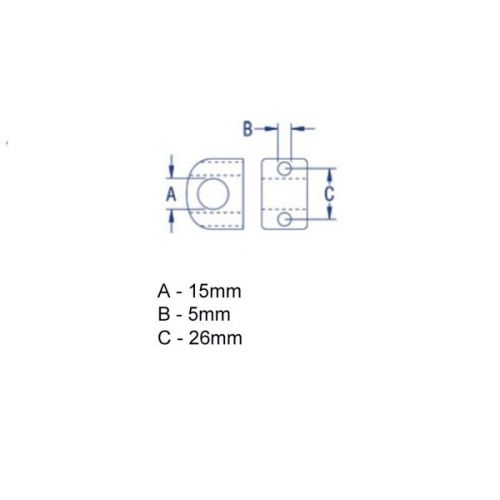 Kmarine Schootoogje nylon 16 mm