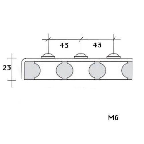 Barton Valgeleider 2-schijfs 32 mm lijn 10 mm