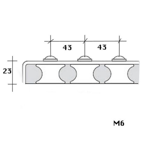 Barton Valgeleider 3-schijfs 32 mm lijn 10 mm