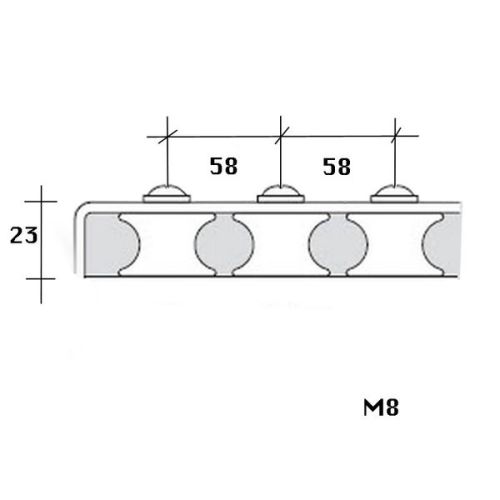 Barton Valgeleider 3-schijfs 44 mm lijn 12 mm