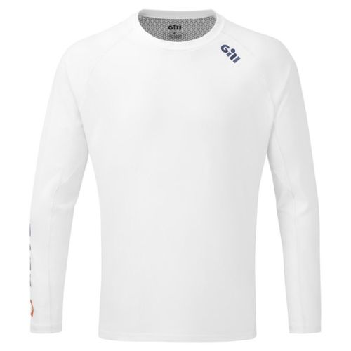Gill Men RS37 Race LS Tshirt White M