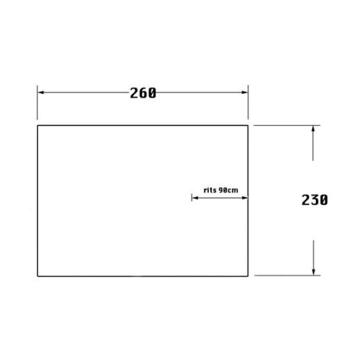 Talamex Kuiptent wit 230 x 260 cm (b x l)