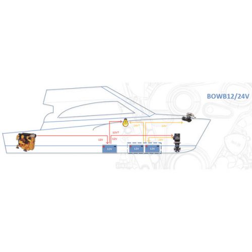 Vetus Boegschroef PRO B 57 KGF 12/24V 150mm