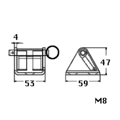 Kmarine Kettingstopper RVS A4 voor 8 & 10mm