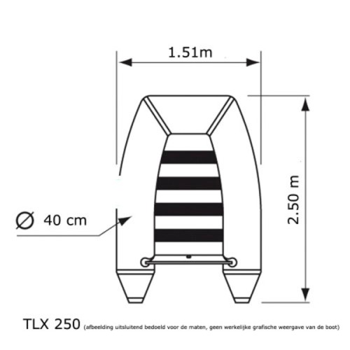 Talamex Boot TLX 250 met aluminiumbodem