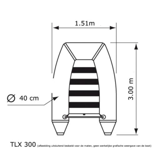 Talamex Boot TLX 300 met aluminiumbodem