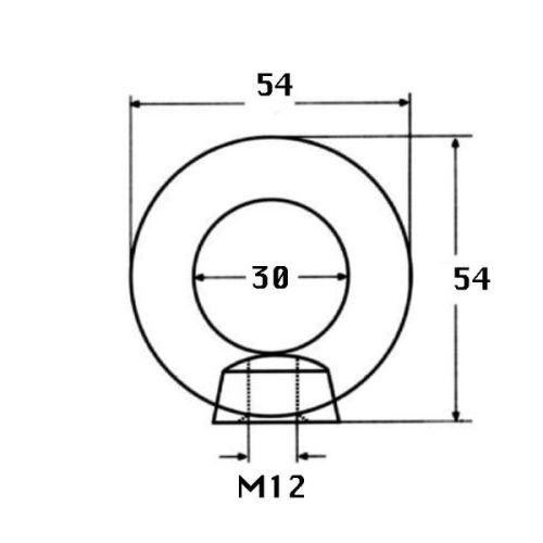 Kmarine Oogmoer RVS A4 M12