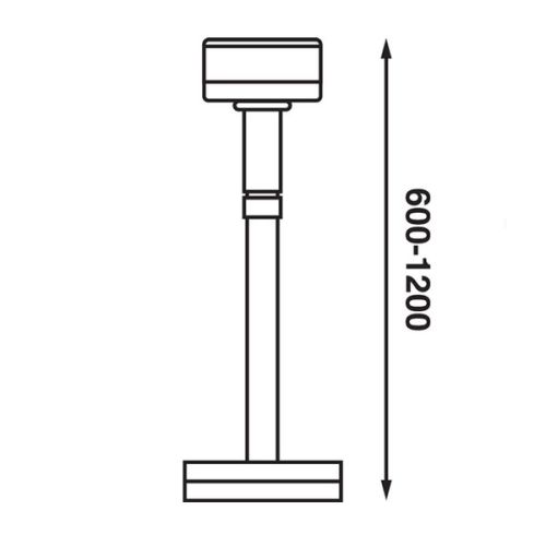 Batsystem Toplantaarn LED op stok 60-120cm insteek