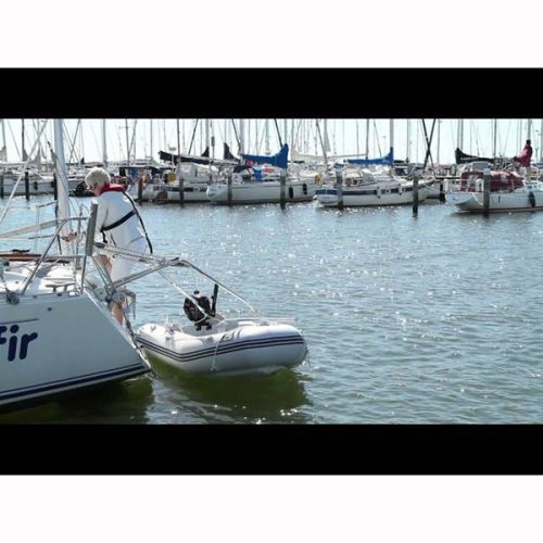 Batsystem Davits set RVS 316 voor rechte spiegel