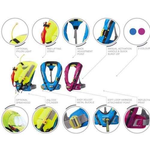 Spinlock Cento Junior Vest 150N Blue 20-50kg