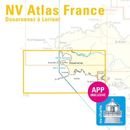 NV Charts Atlas France FR5 Douarnenez t/m Lorient