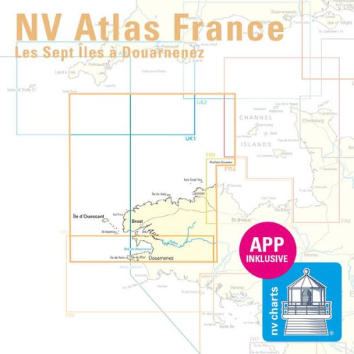 NV Charts Atlas FR4 Sept Iles t/m Douarnenez