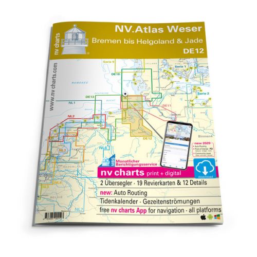 NV Charts Atlas Duitsland DE 12 Die Weser
