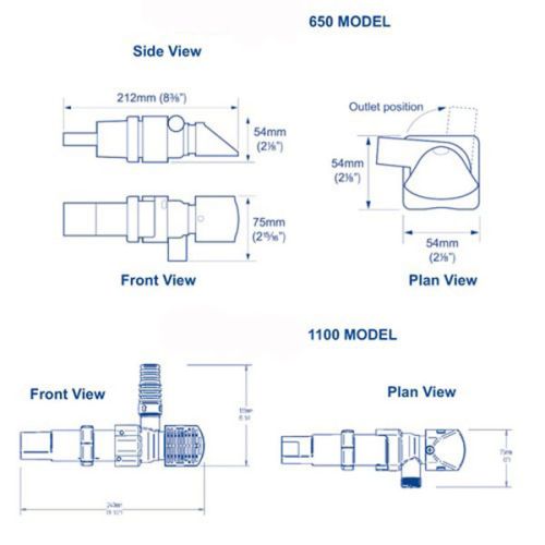 Whale Bilgepomp auto Sub Smart 1100 12V SS1212