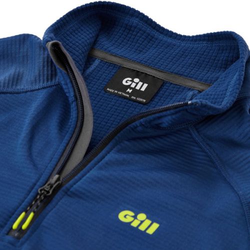 Gill Men OS Thermal Zip Neck Atlantic Blue