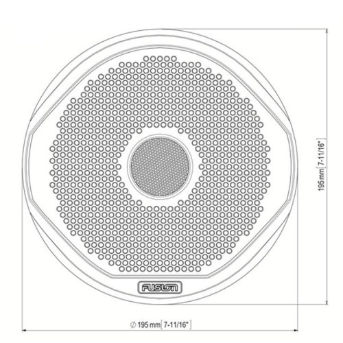 Fusion Speakers XS-F77CWB