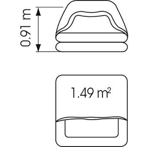 Plastimo Reddingsvlot Cruiser ORC 4p tas