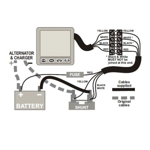 Nasa Battery monitor BM-1 12V 100A laad