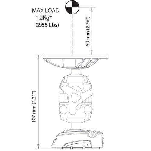 Scanstrut ROKK Mini Basis met schroefbevestiging