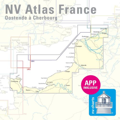 NV Charts Atlas France FR1 Oostende tot Cherbourg