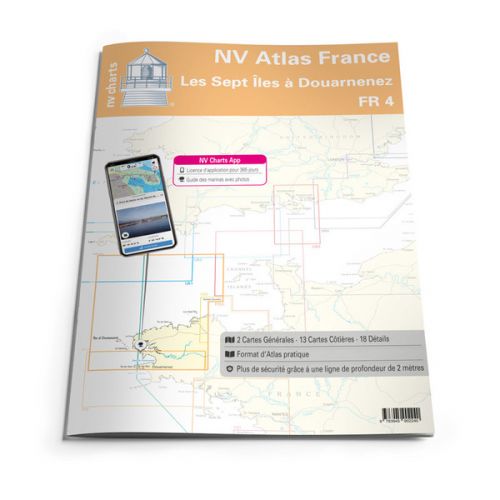 NV Charts Atlas FR4 Sept Iles t/m Douarnenez