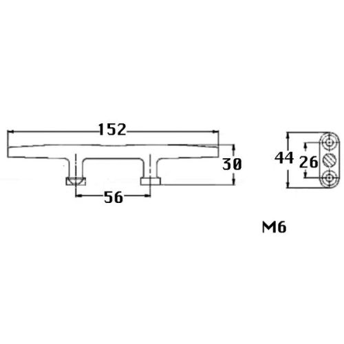 Kmarine Kikker RVS A4 4 gats 150 mm