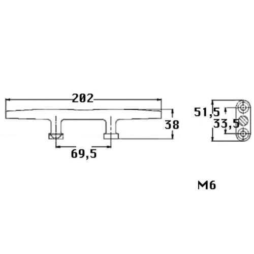 Kmarine Kikker RVS A4 4 gats 200 mm