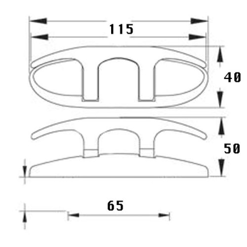 Talamex Kikker RVS 117 x 40 mm klapbaar