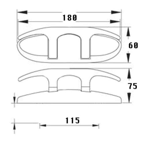 Talamex Kikker RVS 176 x 61 mm klapbaar