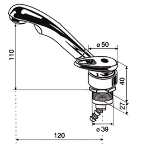 Smev Kraan keramiek twist warm/koud