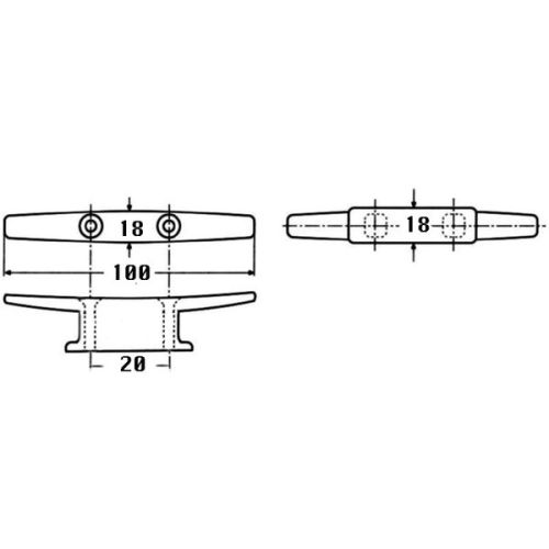 ARC Marine Kikker teak 100 mm