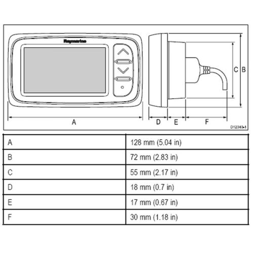 Raymarine i40 dieptemeter