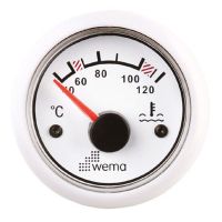 Wema Water temperatuurmeter wit 12/24V