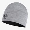 Reversible Hat Black-Grey Merino Wool