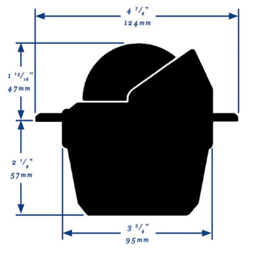 Ritchie F-50 stuurkompas zwart inbouw